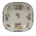 Queen Victoria Multicolor Square Fruit Dish 11 in Sq