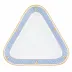 Art Deco Blue Triangle Dish 11 in L X 10.25 in W