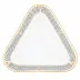 Art Deco Black Triangle Dish 11 in L X 10.25 in W