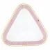 Art Deco Raspberry Triangle Dish 11 in L X 10.25 in W