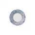 Alif Blue Cake/Bread Plate Round 7.1" H 0.8" (Special Order)