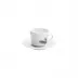 Piqueur Branch Cappuccino Cup With Saucer Diam 3.6" High 3" 8.5Oz Diam 6.5" High 0.9"