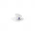 Ocean Sea Shell Espresso Cup & Saucer Diam 2.2" High 2.6" 2.5Oz Diam 5.3" High 0.8"