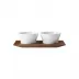 Velvet Set Of 2 Jam Dishes On Tray L9.8 In W4.3 In H 2.6 In (Special Order)