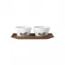 Piqueur Set Of 2 Jam Dishes On Tray L9.8" W4.3" H 2.6" (Special Order)