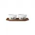 Piqueur Acorns Set Of 2 Jam Dishes On Tray L9.8" W4.3" High 2.6"