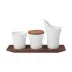 Pulse Set Of 3 Breakfast Dishes On Tray L11.8" W3.5" H 6.5" (Special Order)