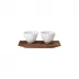 Pulse Dinneware Set Of 2 Amuse Bouche Dishes On Tray L8.3" W3.5" High 2.8"