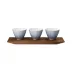 Soda Set Of 3 Amuse-Bouche Dishes On Tray L11.8" W3.5" H 2.8" (Special Order)