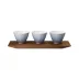 Soda Set Of 3 Amuse Bouche Dishes On Tray L11.8" W3.5" High 2.8"