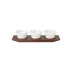Pulse Set Of 3 Salt/Spice Dishes On Tray L10.2" W3.1" H 1.8" (Special Order)
