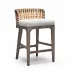Palms Counter Stool Grey Ceruse/Flax Weave