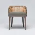 Palms Arm Chair Grey Ceruse/Moss