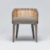 Palms Arm Chair Grey Ceruse/Straw