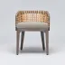 Palms Arm Chair Grey Ceruse/Natural Cream