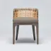 Palms Side Chair Grey Ceruse/Sisal