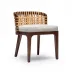 Palms Side Chair Chestnut/Flax Weave