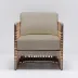 Palms Lounge Chair Grey Ceruse/Sisal