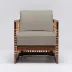 Palms Lounge Chair Chestnut/Sisal