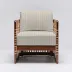 Palms Lounge Chair Chestnut/Natural Cream