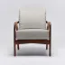 Delray Lounge Chair Chestnut/Fog