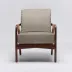 Delray Lounge Chair Chestnut/Pebble