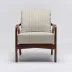 Delray Lounge Chair Chestnut/Natural Cream