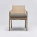 Delray Arm Chair White Ceruse/Moss