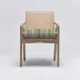 Delray Arm Chair White Ceruse/Sage