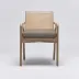 Delray Arm Chair White Ceruse/Pebble