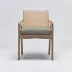 Delray Arm Chair White Ceruse/Fern