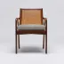 Delray Arm Chair Chestnut/Jade