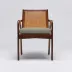 Delray Arm Chair Chestnut/Fern
