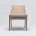 Delray Side Chair White Ceruse/Hemp