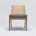 Delray Side Chair White Ceruse/Pebble