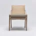 Delray Side Chair White Ceruse/Straw