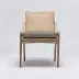 Delray Side Chair White Ceruse/Sisal