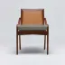 Delray Side Chair Chestnut/Moss