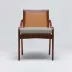 Delray Side Chair Chestnut/Fog