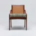 Delray Side Chair Chestnut/Sage