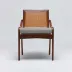 Delray Side Chair Chestnut/Jade