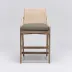 Delray Counter Stool White Ceruse/Moss