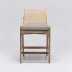 Delray Counter Stool White Ceruse/Fog