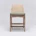 Delray Counter Stool White Ceruse/Hemp