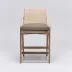 Delray Counter Stool White Ceruse/Pebble