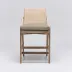 Delray Counter Stool White Ceruse/Straw