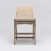 Delray Counter Stool White Ceruse/Natural Cream