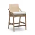 Delray Counter Stool White Ceruse/Flax Weave