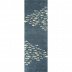 COR01 Coastal Resort Schooled Blue/Gray  2'6" x 8' Runner