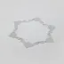 Ca' d'Oro 17" x 20" Hexagonal Placemat - White Linen/Lace
